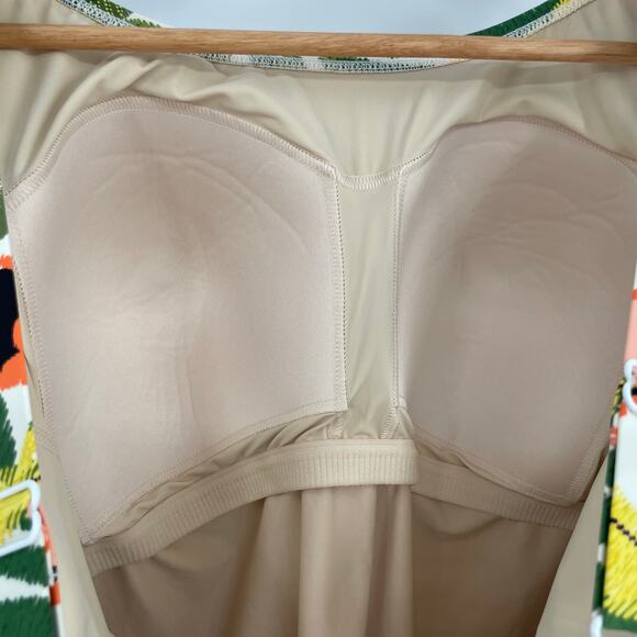 NEW Duluth Trading Swimsuit Tankini Tank Top Bra Toucan Tropical Print Size 18 - Picture 5 of 9